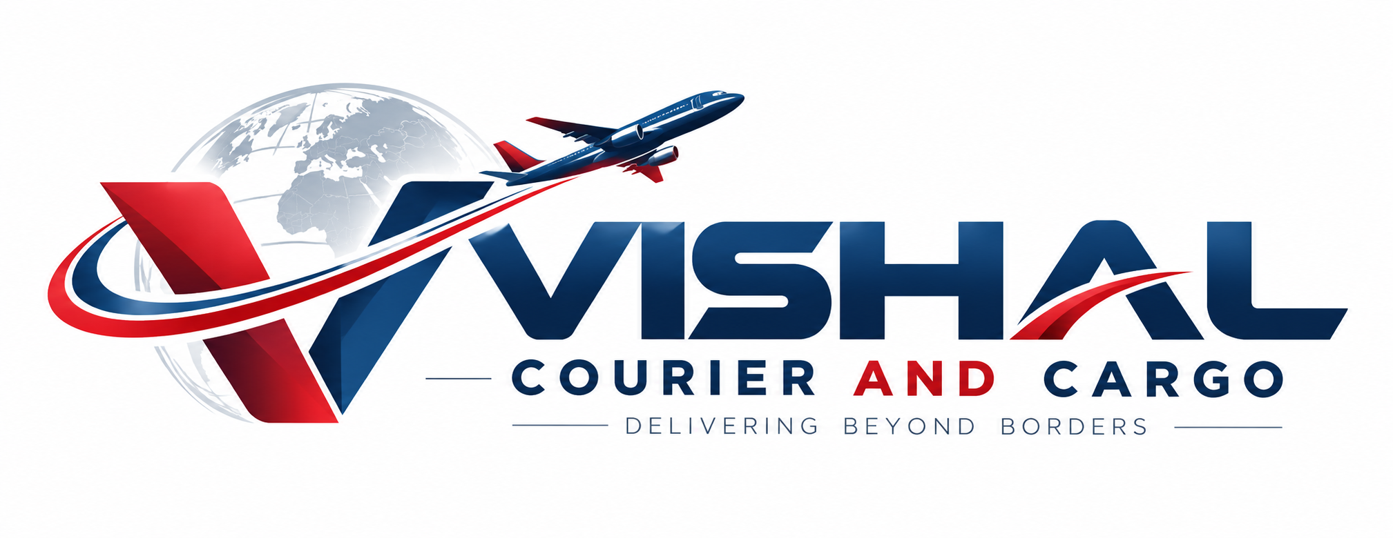 Vishal Courier and Cargo Logo